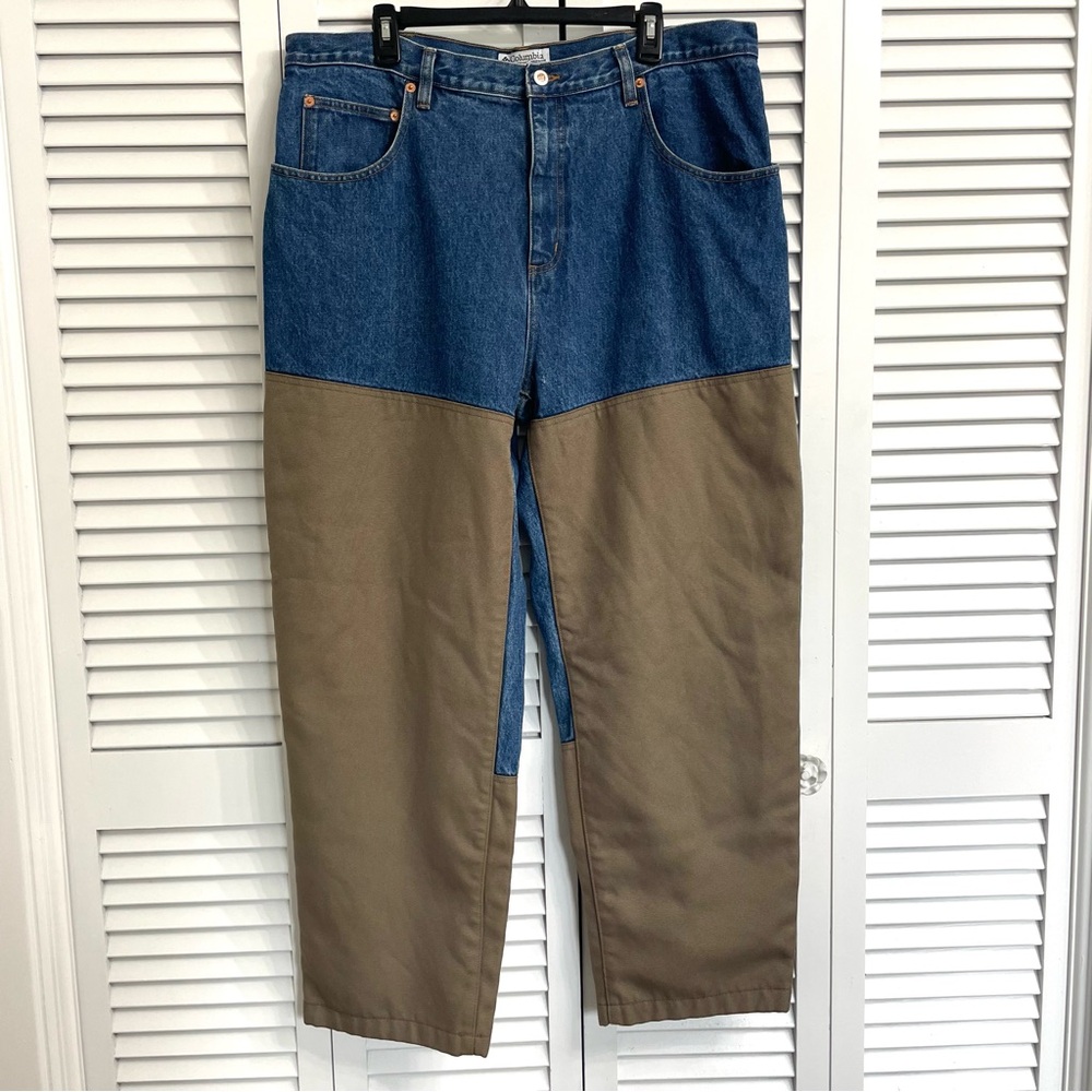 Columbia Brush Guard Reinforced Canvas Denim Hunting Jeans Pants Size 40x30